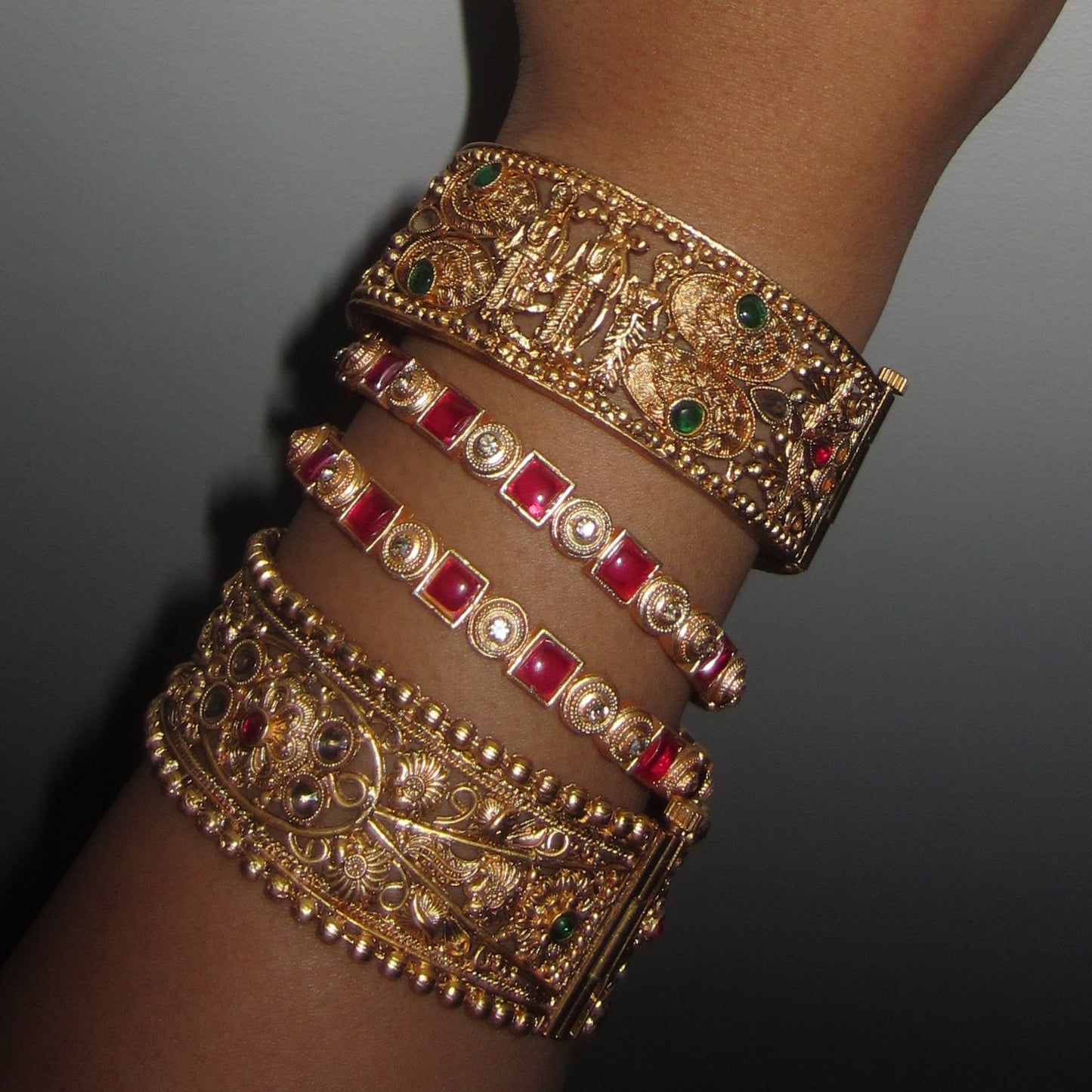 Gold Ram Sita Bangle