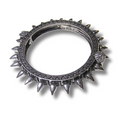 Silver Spike Bangle (2)