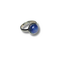 Silver Blue Stone Ring