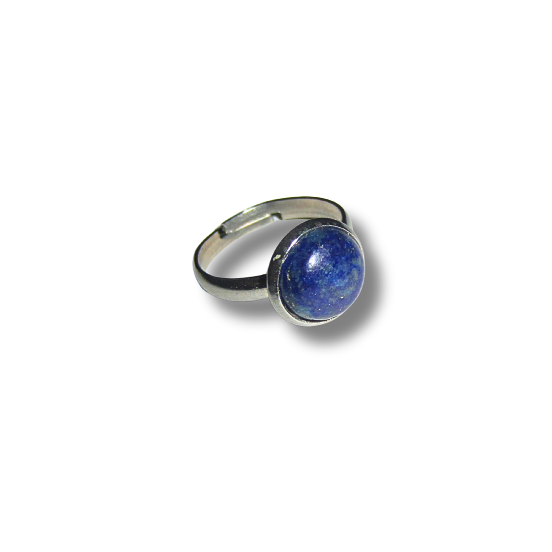 Silver Blue Stone Ring