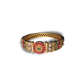 Gold Red Gem Bangle