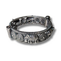 Oxidised Silver Elephant Bangle