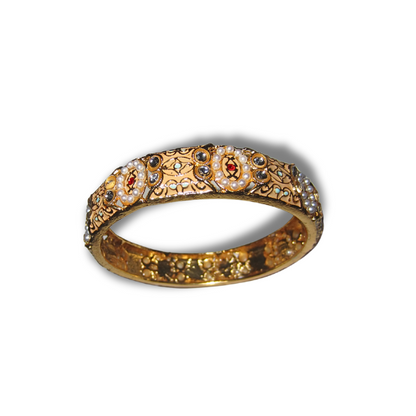 Gold Blue Bangle