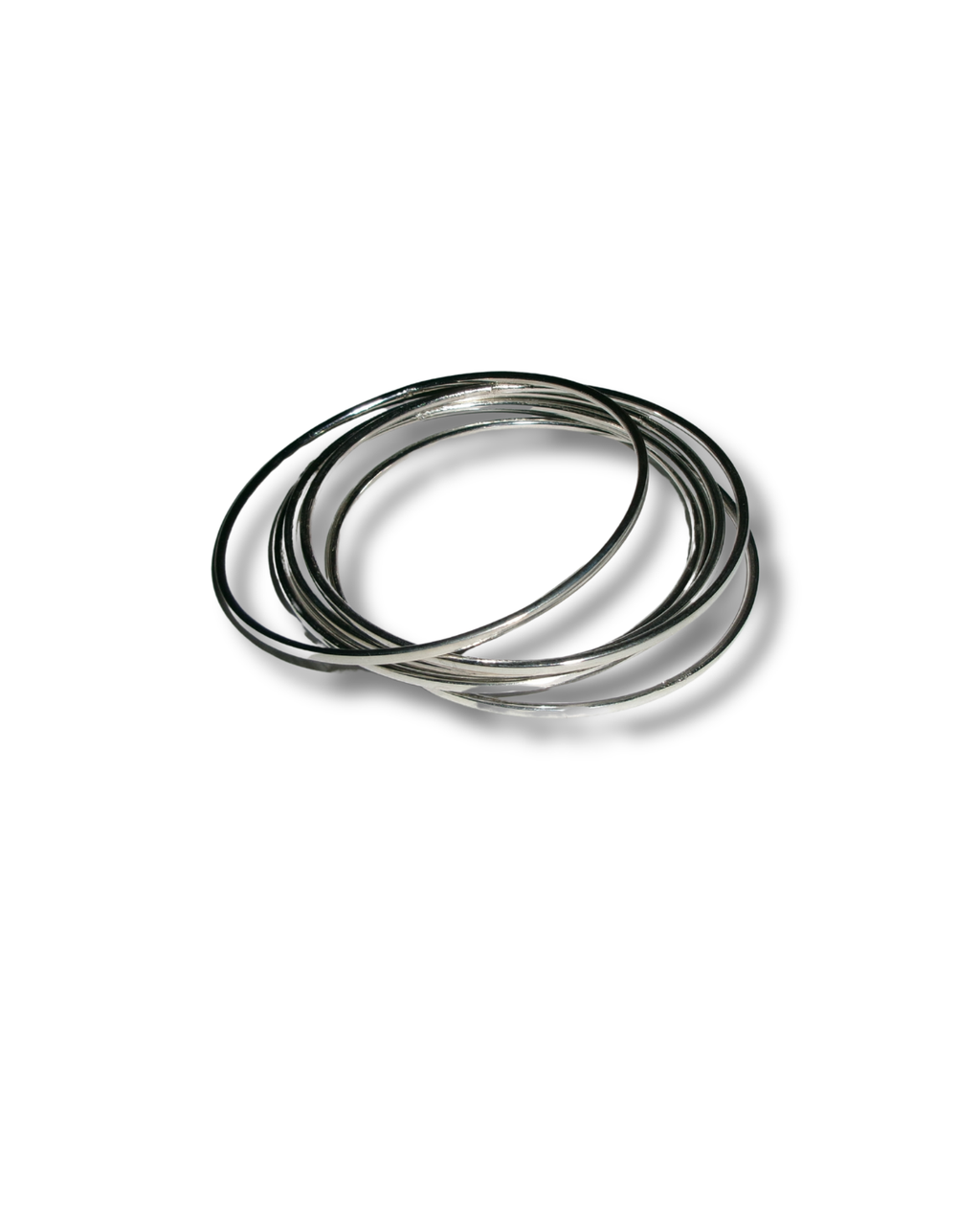Silver Thin Bangles