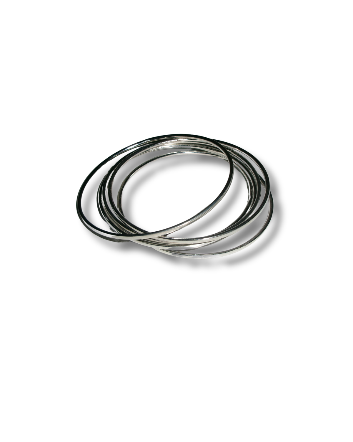 Silver Thin Bangles
