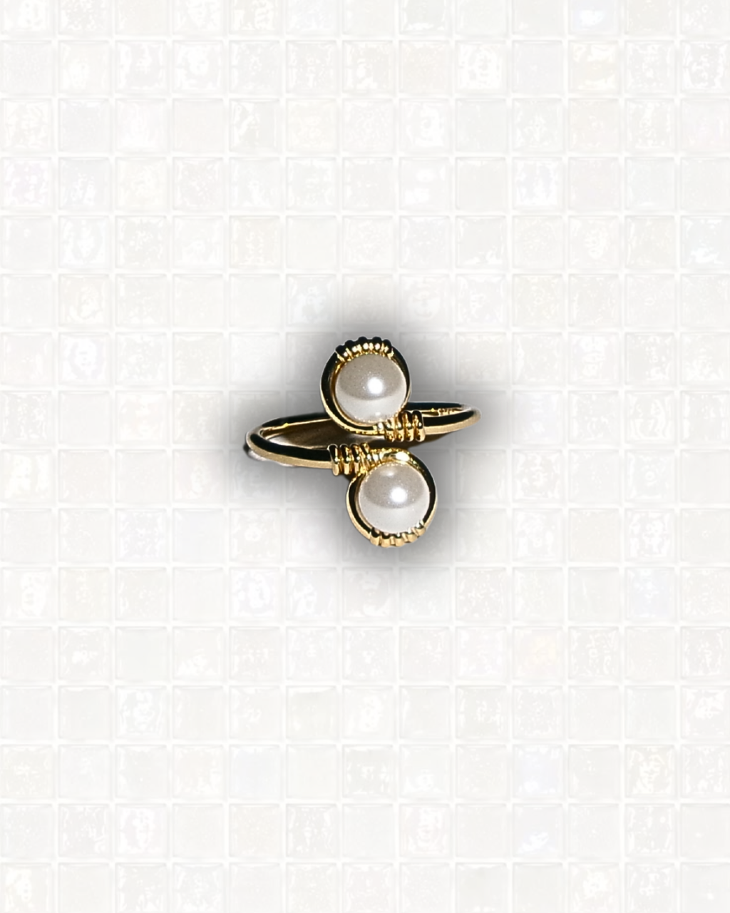 Gold Pearl Ring