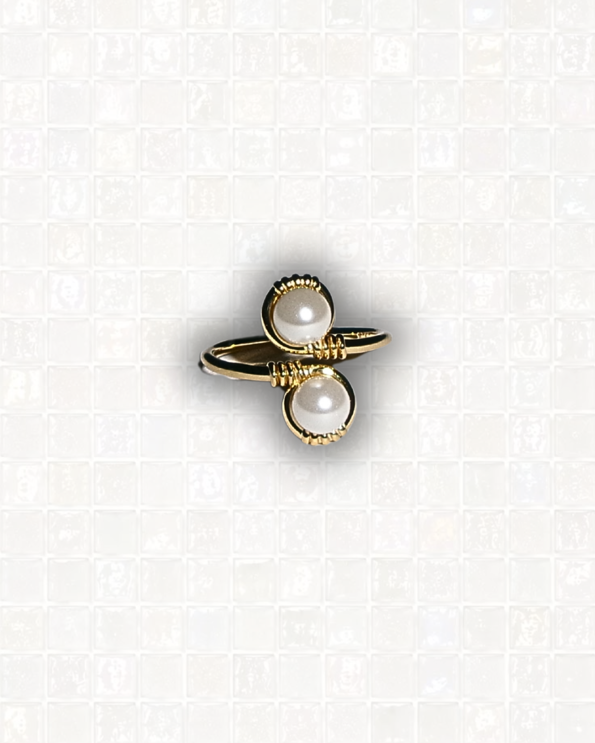 Gold Pearl Ring
