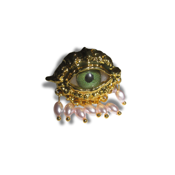 Gold Eye Ring