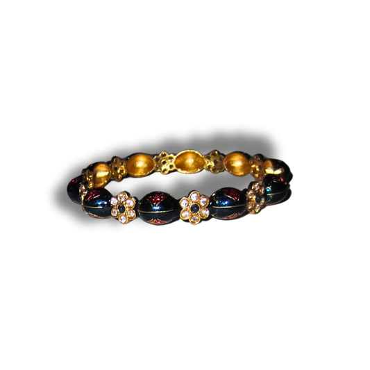 Gold Blue Bangle