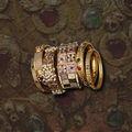 Gold Bangle Stack
