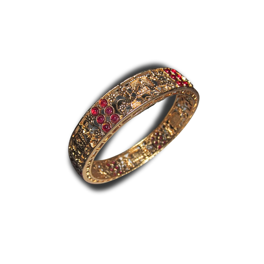 Gold Pink Bangle