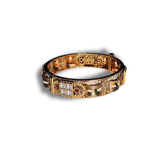 Gold Bead Bangle