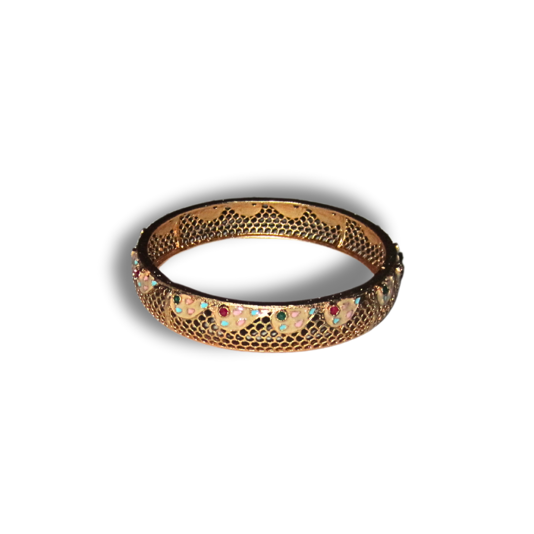 Gold Multi-Colour Bangle