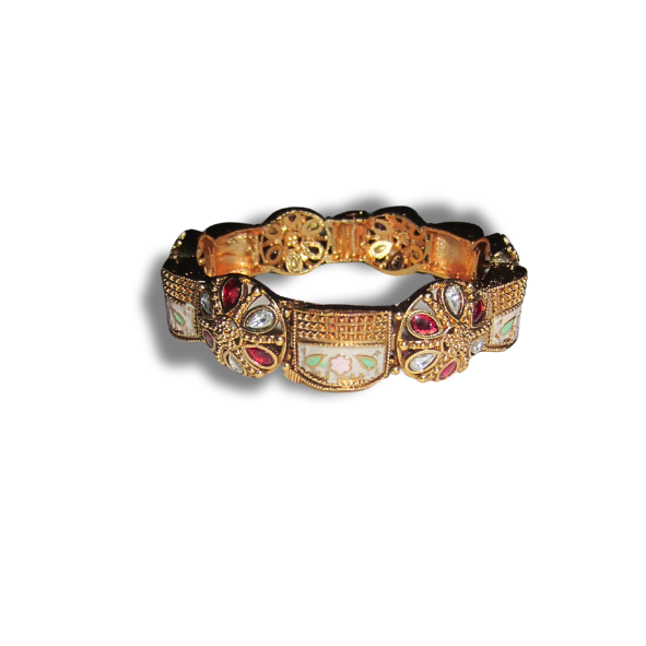 Gold Red Bangle