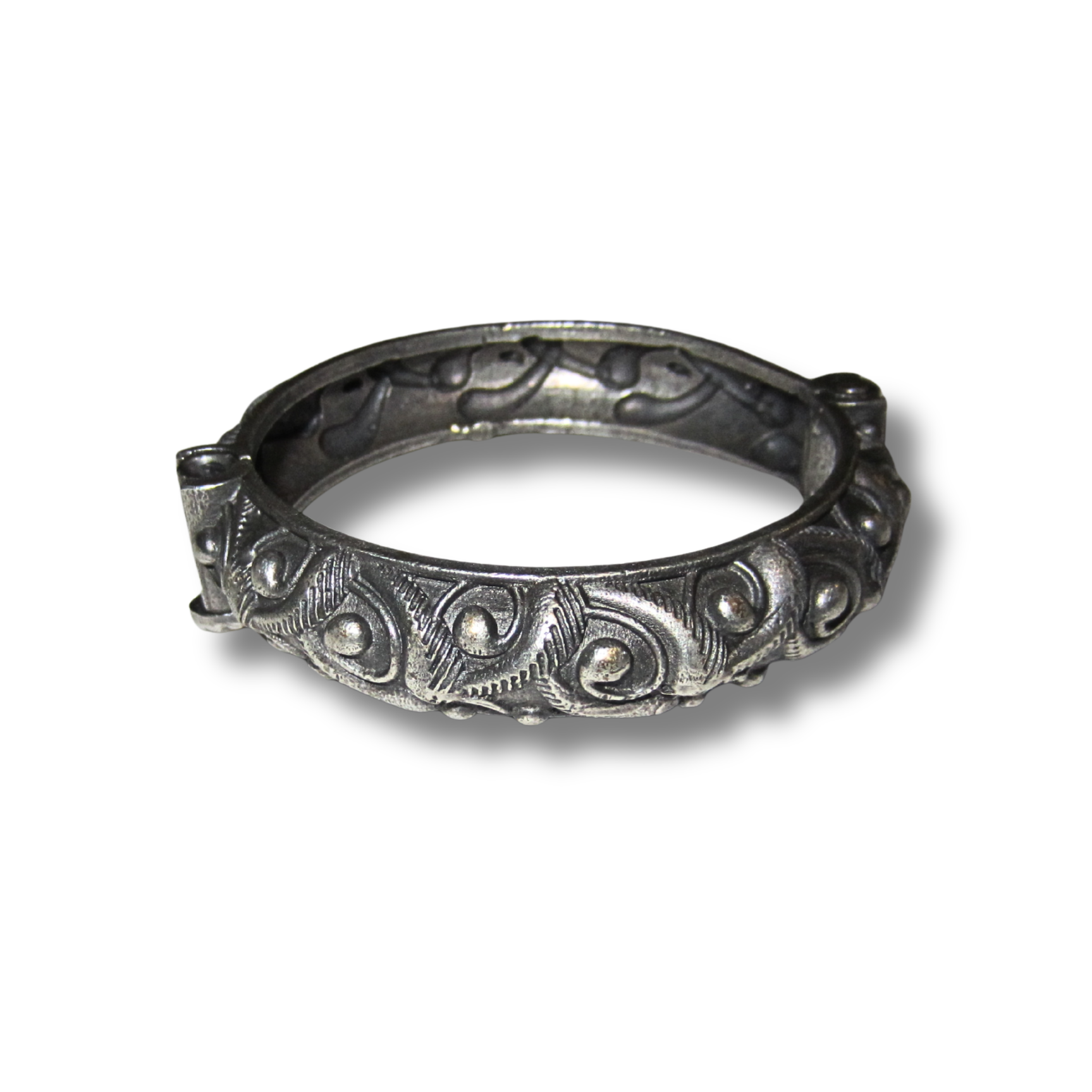 Oxidised Silver Bangle