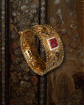 Gold Adjustable Square Bangle