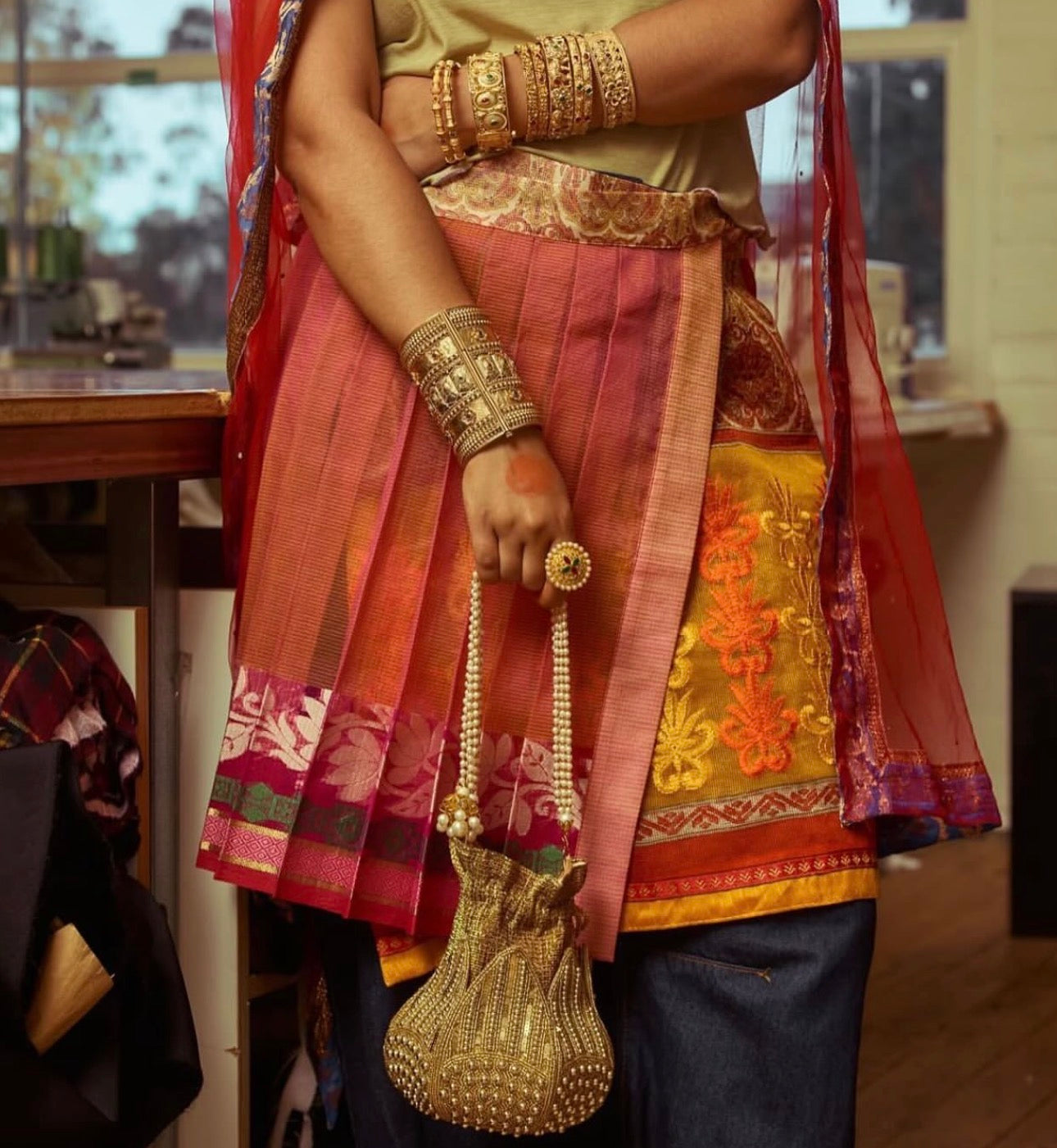 Gold Bangle Cuff (1)