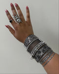 Silver Bangle Stack
