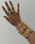 Gold Bangle Stack