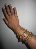 Gold Bangle Stack