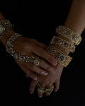 Gold Bangle Stack