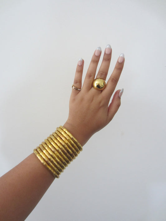 Wired Gold Bracelet