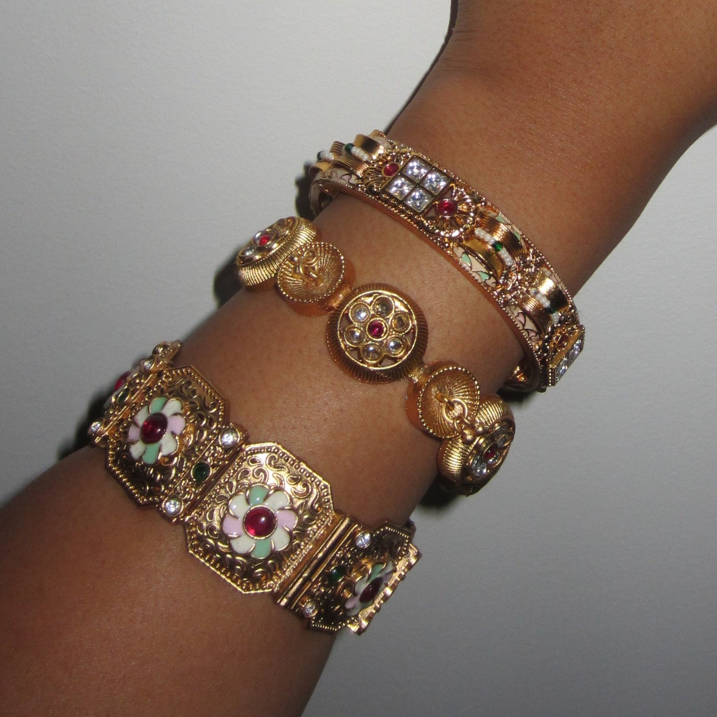 Gold Bead Bangle