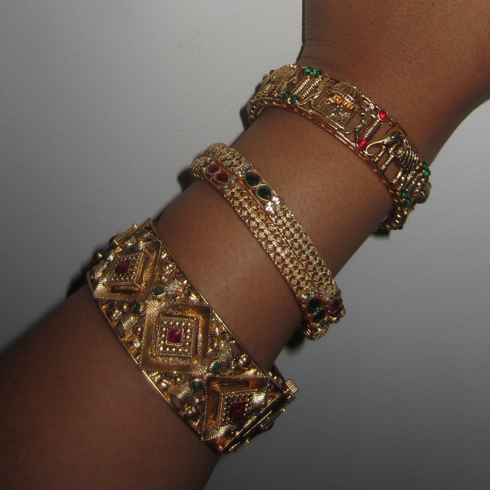 Gold Thick Bangle
