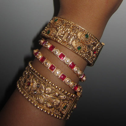 Gold Ram Sita Bangle