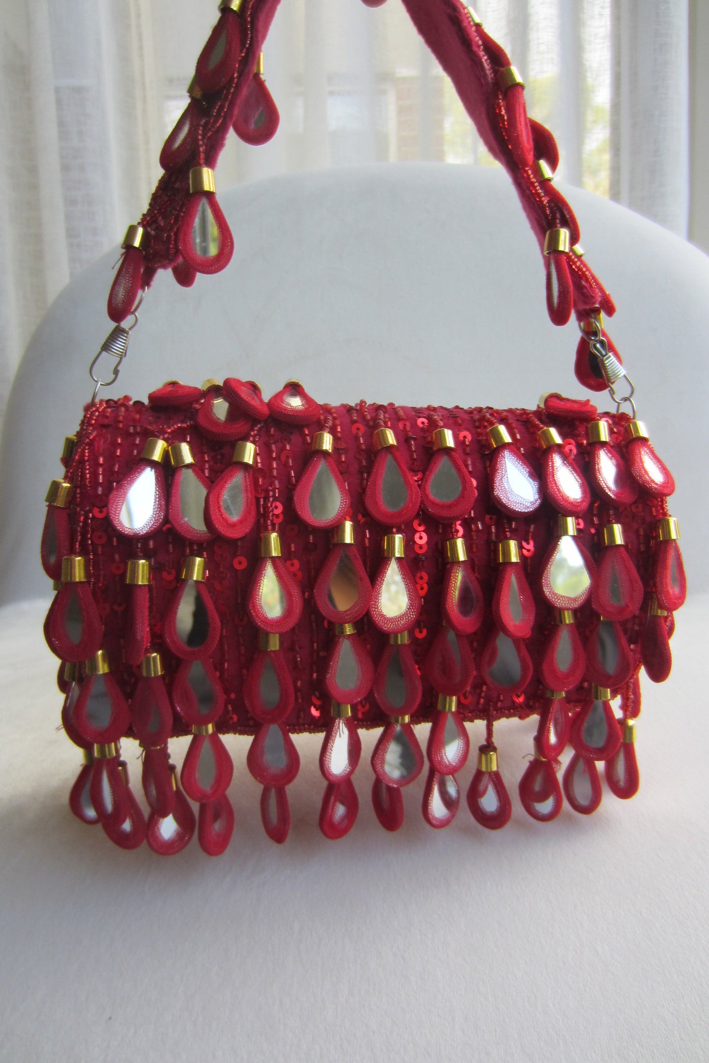 Red Mirror Handbag