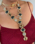 Gold Watch Necklace Chain Combo