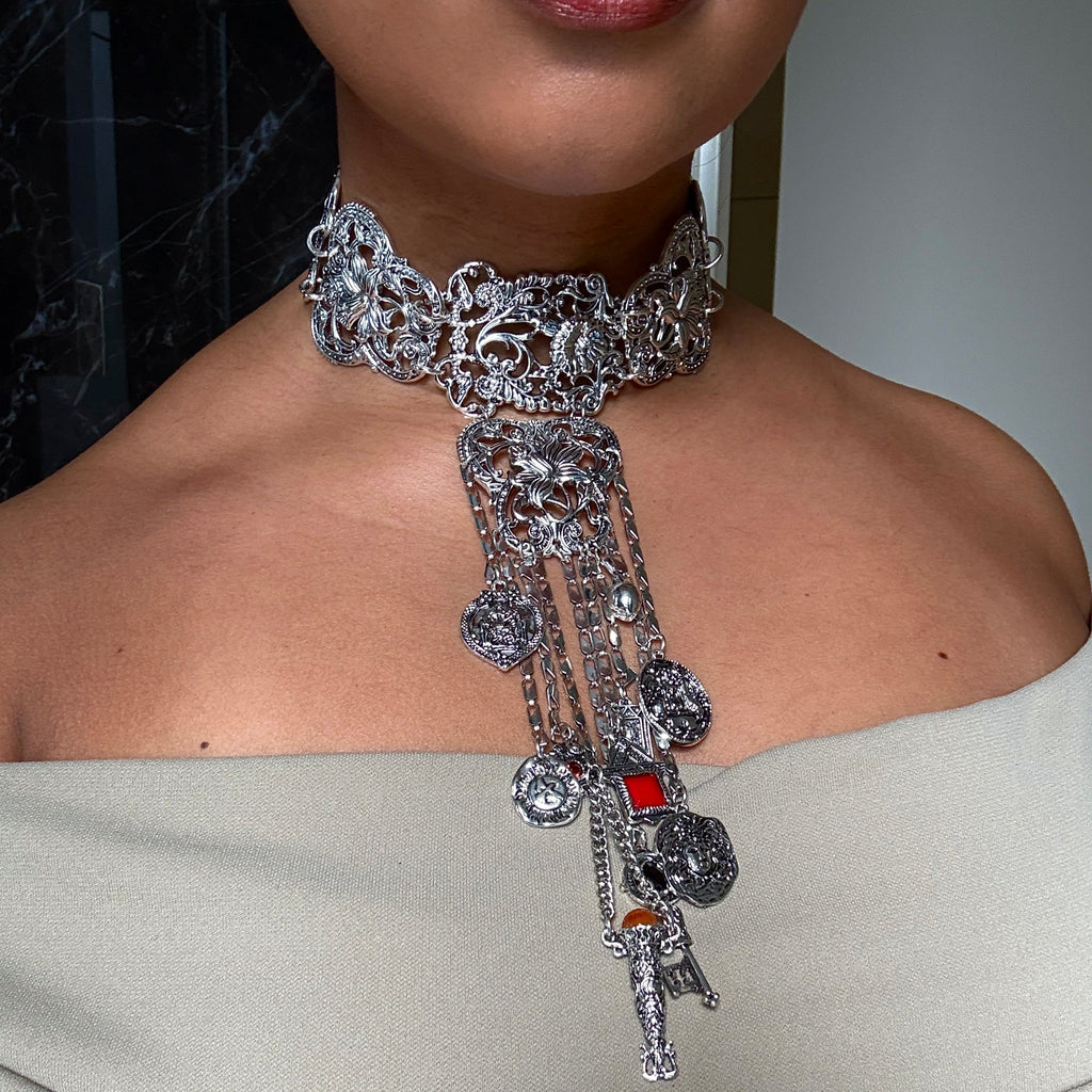 Silver Choker Necklace