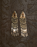 Gold Gem Drop Earrings