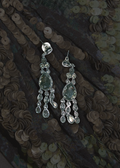 Silver Gem Drop Earrings